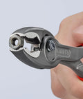 TwinGrip Pliers 6 Inch With Front And Side Gripping For Stripped Screws Front Jaw Grips Tough Fasteners Side Jaw Teeth gripping a fastener