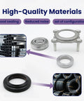 Rear Axle Bearing And Seal Kit For Jeep Wrangler JK JKU 2007 2008 2009 2010 2011 2012 2013 2014 2015 2016 2017 Replaces 68008523AA with steel bearings and rubber seals
