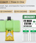 Heavy Duty Eyewash Station 9 Gallon Gravity Flow Wall Mounted Indoor Outdoor With Quick Activation OSHA Approved 35L Refillable Unit