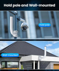Top Shelf Universal Wireless Bridge Mount Bracket For Outdoor Wifi Extenders And Cpe Antennas Heavy Duty pole mounted with camera