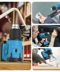 Cordless Heat Gun Kit With 1022 Degrees Fahrenheit Hot Air, Two 4.0Ah Batteries, Five Nozzles, Lightweight Portable Hot Air Tool