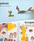 Spatula removing stickers, scraper smoothing pages from 35-Piece All-In-One Weeding Tools Kit For Vinyl And Scrapbooking, Precision Craft Set