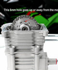 Side view of Big Bore GY6 Cylinder Rebuild Kit with Large Valve Head for 139QMB 139QMA and 147QMD Scooters Mopeds ATVs