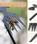 4 Claw Manganese Steel Weed Puller With Lever Design for no sweat weeding, close-up of claws with root removal detail