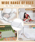 Two Pack Large Pop Up Mosquito Net For Bed 78 X 31 X 22 Inch Portable Foldable Mesh Canopy used on bed, outdoor, and office