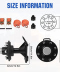 Badass Heavy Duty Shipping Container Wheels With 8x6.5 Lug Bolt Pattern And Reliable Relocation Wheel Kit for size information diagram.