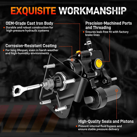 Beefed Up Hydraulic Power Brake Booster Replacement For Chevy Avalanche Silverado Suburban Tahoe GMC Sierra Yukon