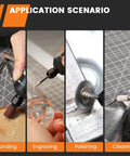 All Purpose Cordless Rotary Tool With Three Speed Settings 5000 12000 18000 RPM Rechargeable Mini Power Tool in use scenarios.