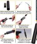 Underground Wire Splice Kit Two Pack For Direct Burial UF Cable 600 Volt Rated In Wall Splice Kit With Connectors And Heat Shrink Tubes