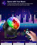 Two Pack Sound Activated Party Lights With Remote Control Disco Ball Light And DJ Strobe Lamp for Home Parties