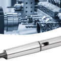 Steel MT4-to-MT2 taper drill sleeve adapter, side view for lathe CNC milling