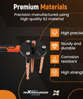 Pro Grade 55 In 1 Bearing Puller Tool Set For Shop And Home Garage Work Gripping Pulling Gears Bearings And Pulleys Featuring 9 Heads 3 Hooks Rods Plate Sleeve And Washers For Solid Grip Nails Your Repairs Quick Like A Real Tech Guru, S2 steel puller head