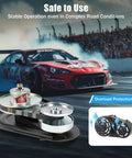 Go Kart Torque Converter Kit 40 Series with 1 Inch Bore for 16 HP Engines shown with overload protection feature and red race car in background.