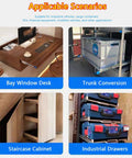 Heavy Duty Drawer Slides With Full Extension Ball Bearing Detachable Design For Various Uses