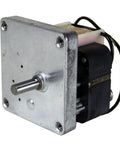 Beefy 7 RPM Shaded Pole Gearmotor With 27 Inch-Pound Torque, 115 Volt AC, 60 Hz Drive, close-up of metal housing