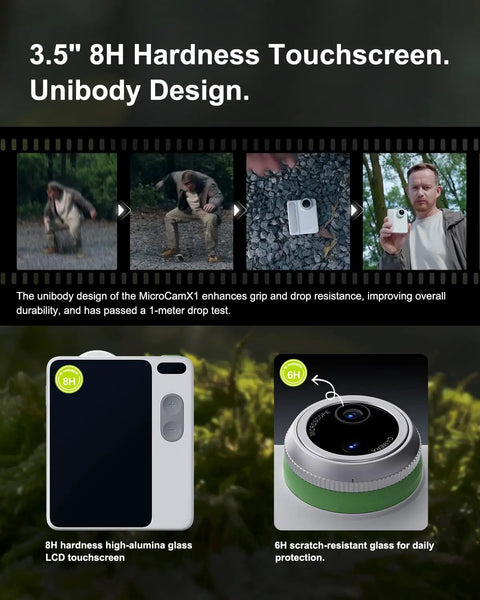 4K Digital Camera With 400X Microscope, 12.3MP BSI CMOS, Autofocus, 3.5 Inch LCD, Compact Point And Shoot For Photography, Cool Kid Friendly Gift For Curious Minds And Young Explorers, 3.5-inch touchscreen and unibody design
