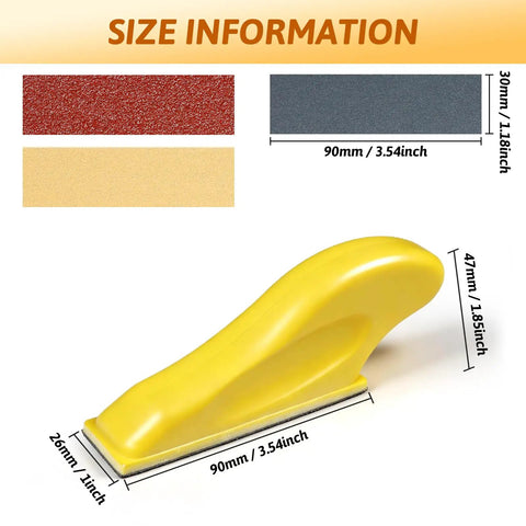 180 Pcs Mini Sanding Kit With Nine Grits From 80 To 1000 Sandpaper And Finger Sanding Blocks For Small Areas And Corners Color Coded Red Coarse Yellow Medium Grey Fine Quick Change Hook And Loop System For Woodworking Furniture Repair Crafts And DIY.
