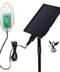 Solar Powered Fence Alarm Light With Pulse Indicator, Works With All Fence Types From Steel To Tape Up To 40 Mm, No Energy Draw, Battery Lasts About A Month, Easy Install, High Visibility Day And Night, with solar panel and USB cable