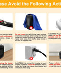 Safety instructions for using a 1500W Electric Space Heater Portable With Thermostat And PTC Ceramic Heating Quick Heat