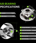 Specifications of Front Wheel Bearing Hub Assembly 513234 For 2005 To 2010 Grand Cherokee And 2006 To 2010 Commander with ABS sensor