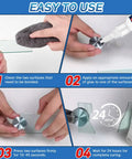 Step-by-step use of Clear Glass Glue For Repair And Bonding, Heavy Duty Adhesive For Glass, Mirror And Acrylic, Waterproof, Heat Resistant, Anti Clog Cap, 30 Gram Pack, Strong Quick Bond For Glass Projects.