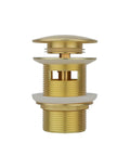 Slick Brass Freestanding Tub Drain Featuring Smooth Pop Up Plug Brushed Gold Hardware Fits Almost Every Standalone Tub Kit