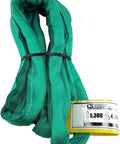 Green Round Poly Sling 4 Ft Endless Rigging Sling For Lifting And Material Handling Usa Made 5300 Lb Vertical