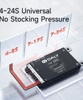 No Sweat Smart Bluetooth Battery Bms 30Amp Safely Shields 4S Through 8S Cells At 12V Even 24V For LiFePO4 Li Ion And Lto Packs Paired With Ebikes And Trikes on a schematic background.
