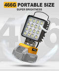 Cordless LED Work Light 11200 Lumens 112W Underhood Compatible With Dewalt 20V Battery USB Type C Charging Portable Garage Workshop Light Emergency Handyman Tool Gift For Men front view