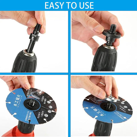 Drill To Grinder Conversion Kit With Angle Attachment Boss Grade Heavy Duty Steel Construction Includes Replacement Flange Nuts And Spanner Wrench Multi Function Attachment For Cutting Sanding And Grinding setup