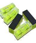 Magnetic Small Bubble Levels, multifunctional folding spirit level in compact size with high visibility vials.