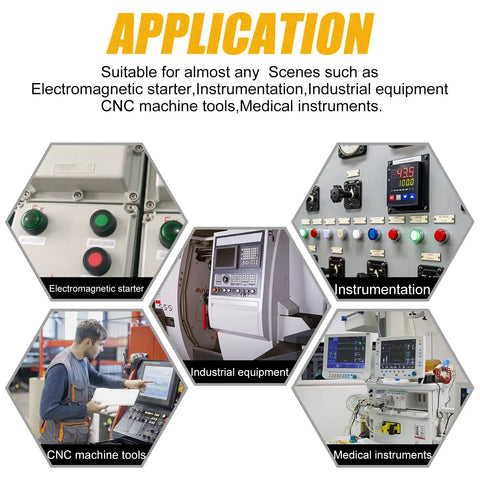 Application of DPST 30mm Momentary Mushroom Head Push Button Switch in industrial equipment and medical instruments
