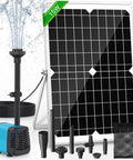 Must Have 15W Solar Fountain Pump With 190GPH Flow Submersible Solar Powered Water Pump and accessories