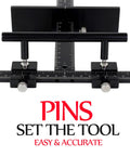 Basic Black Aluminum Alloy Cabinet Hardware Jig For Effortless Handles Pulls Knobs And Hinge Installations Hand Calibrated