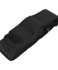 0.5L Mini Scuba Tank Cylinder Bag Holder For Diving, waterproof polyester gear case, black, side view, durable for travel and storage