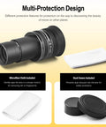 Two Point Five Millimeter Wide Angle Telescope Eyepiece For Planetary Observation Dope 1.25 Inch with microfiber cloth and covers.