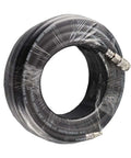 Beefy 15M Flexible Rubber Air Hose Kit Rated 900 PSI With 5PC Accessory Bundle For Tire Inflation coiled black hose