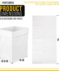 Beefed Up Heavy Duty 18 Inch Trash Compactor Bags 60 Pack For Whirlpool KitchenAid Magic Chef General Electric