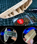 Professional Ship Model Nail Presser Tool For Hull Detailing with blue alloy fixation kit and measurement details
