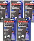 Blue Gel Threadlocker Medium Strength For Easy Disassembly Removable With Hand Tools Locks Metal Fasteners With Vibration And Solvent Resistance 0.20 Oz Bottle Pack Of 5
