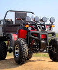 Heavy Duty Utility Trailer With Bucket For Tractor And ATV Use on rugged terrain, all-terrain workhorse farm hauler