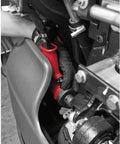 Mechanic using Half Inch Air Impact Wrench With Aluminum Body And Steel Front Cover Delivers 450 Foot Pounds of Torque