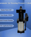 Beefed Up 3000Kg Pneumatic Boosting Cylinder For CNC Clamping And Workpiece Holding 15mm Stroke 3.5T black actuator