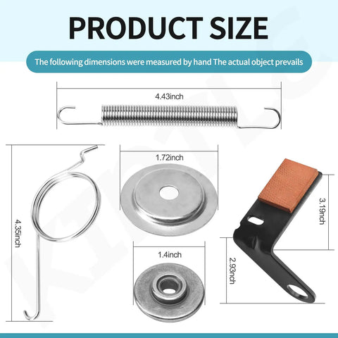 John Deere D Series Heavy Duty Shield And Brake Pad Kit With Screws dimensions and components for DIY installation