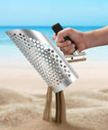 Heavy Duty Metal Detecting Sand Scoop For Beach Finds And Water Treasure Hunting, Stainless Steel Digging Shovel