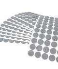 Top Shelf Self Adhesive Felt Furniture Glides And Chair Pads Thick 3.5 Mm Grey Round stickers on sheets for floor protection.