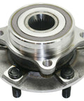 Close-up of Front Wheel Hub and Bearing Assembly 2 Piece Set for Mitsubishi Lancer 2008 2015 Left and Right Replacement Kit