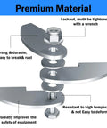 Heavy Duty BBQ Smoker Hinge Set For Weld On Steel Doors Two Pack Eight By Two And A Quarter Inch Hinge Fits Three Sixteenths Inch Plate Removable Pin Design For Smoker Lid Firebox And Grill Doors Silver Finish graphic showing hinge components and labels.