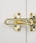Heavy Duty Swing Bar Door Lock For Front And Interior Doors Home Security Anti Theft Door Guard Latch in gold finish