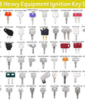 135 Piece Heavy Equipment Keys Master Set Pro Grade Universal Key Kit For Over 3000 Construction And Agricultural Machines
